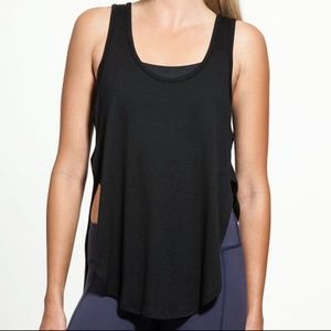 Beyond Yoga Heathered Open Sides Circle Tank